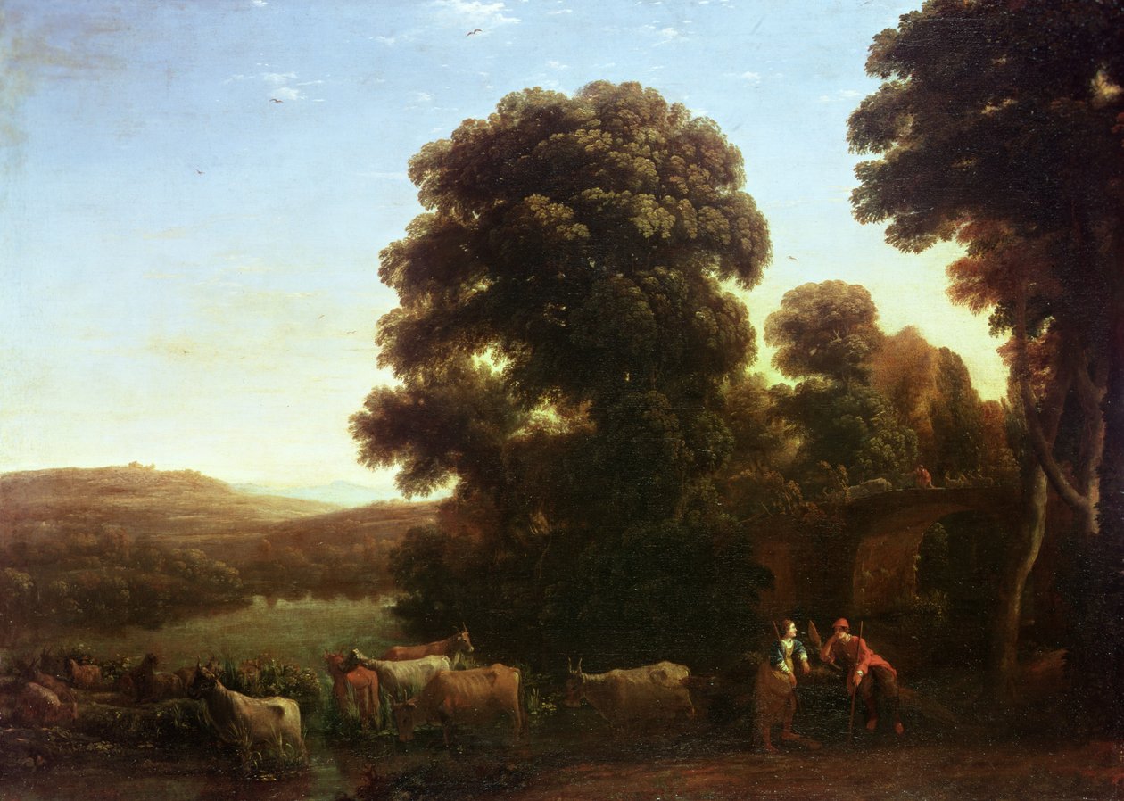 Et pastoralt landskab af Claude Lorrain