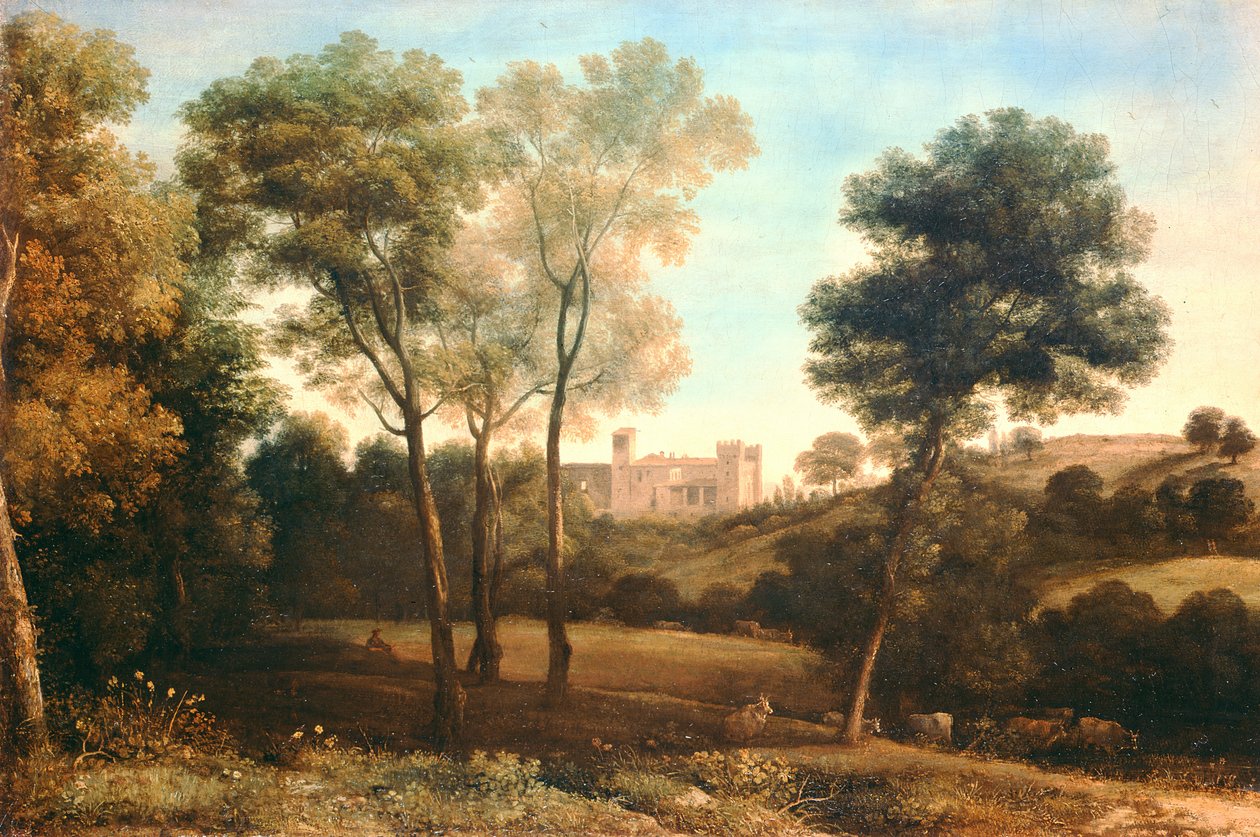 Landskab med Slot af Claude Lorrain