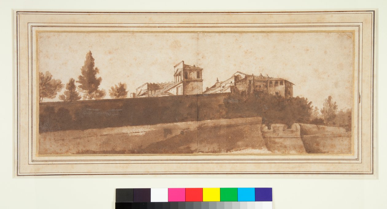 Udsigt over Belvedere og Vatikanets befæstning af Claude Lorrain
