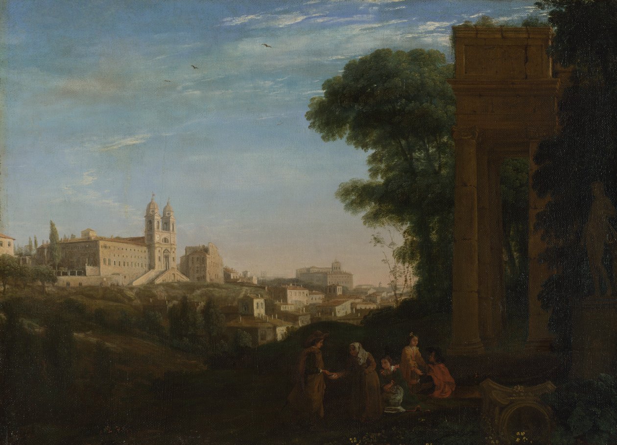 En udsigt i Rom, 1632 af Claude Lorrain