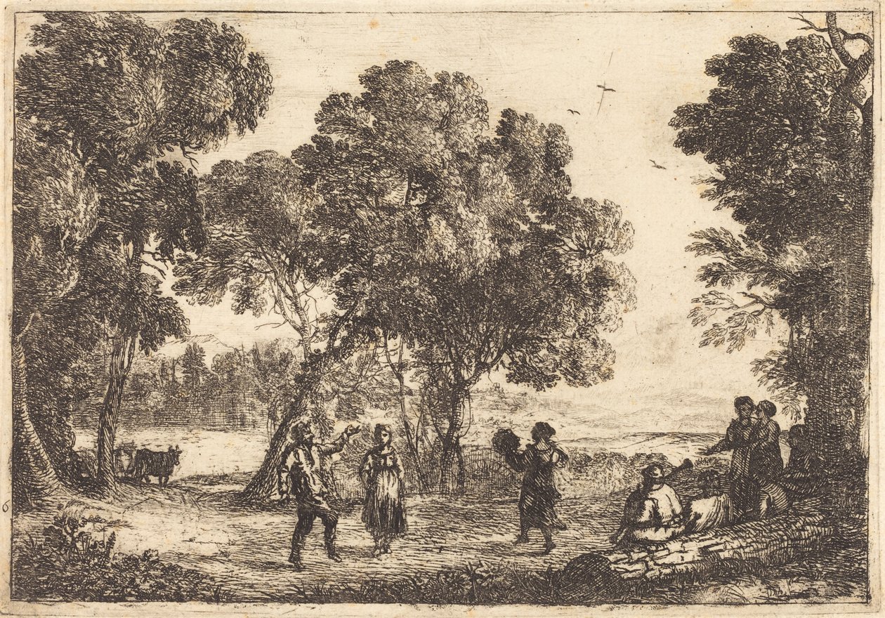 Dans under træerne af Claude Lorrain