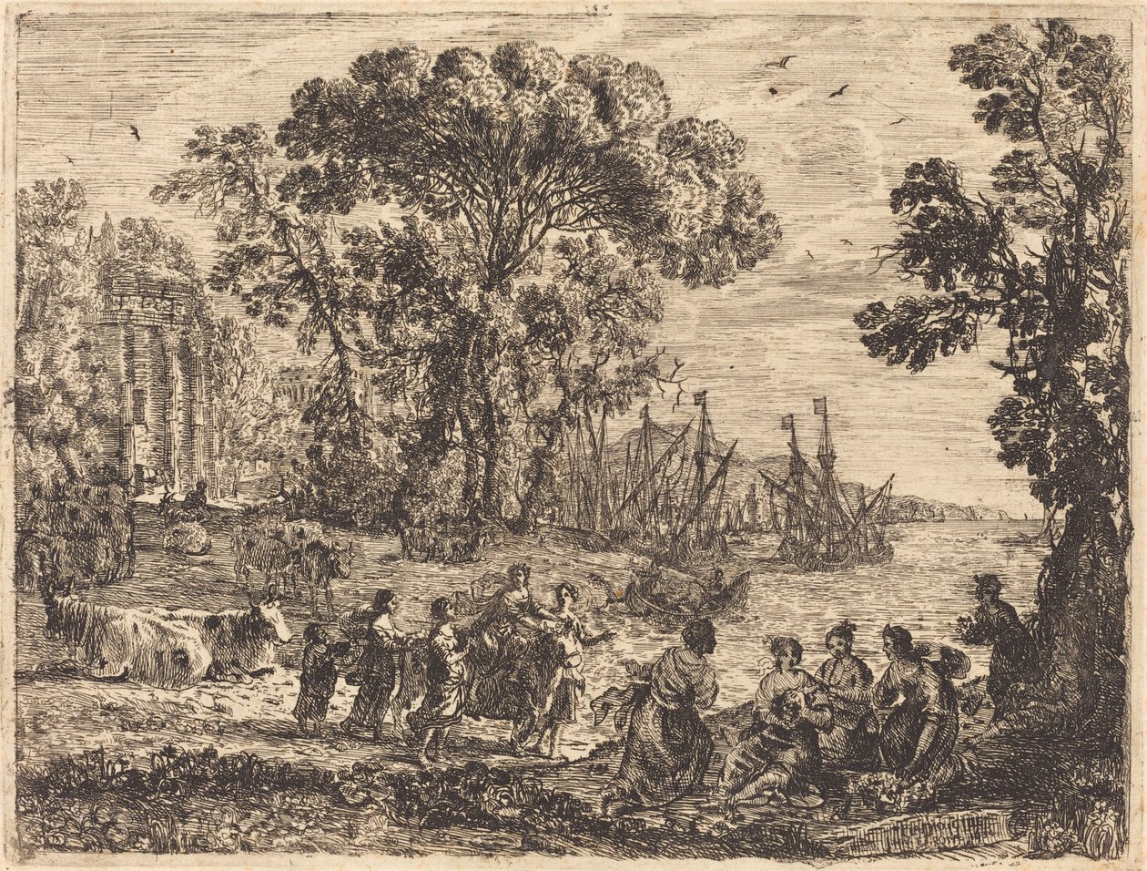 Europa og Tyren af Claude Lorrain