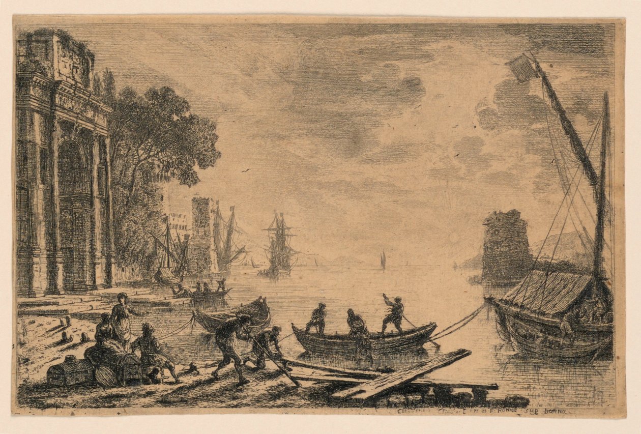 Havnescene af Claude Lorrain