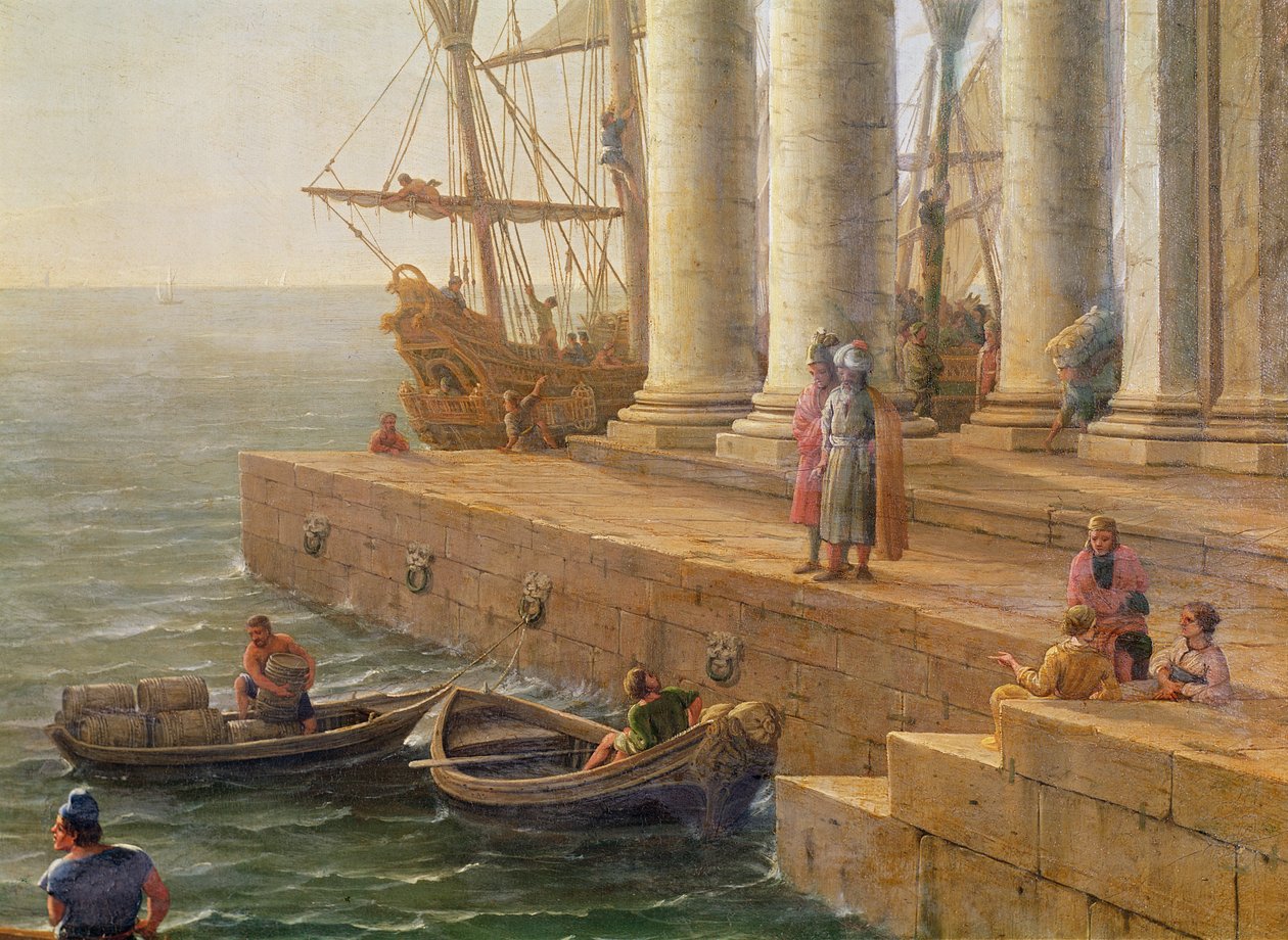 Havnescene, detalje fra "Odysseus