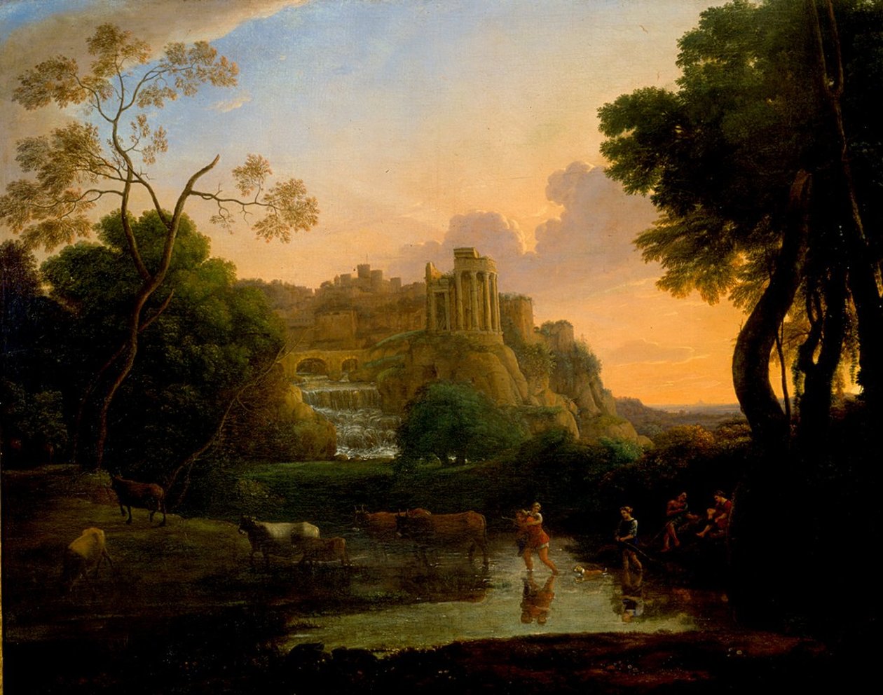 Ideel udsigt over Tivoli af Claude Lorrain