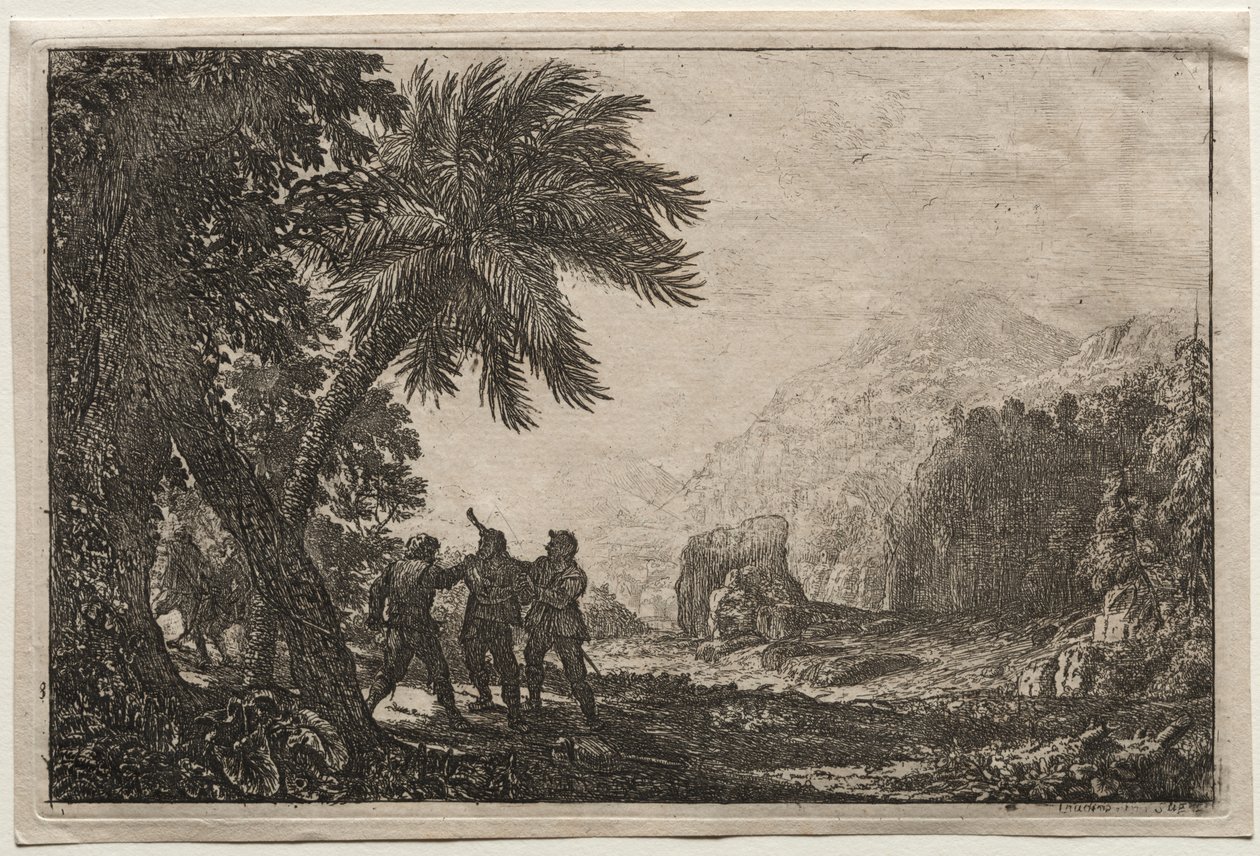 Landskab med Brigands af Claude Lorrain
