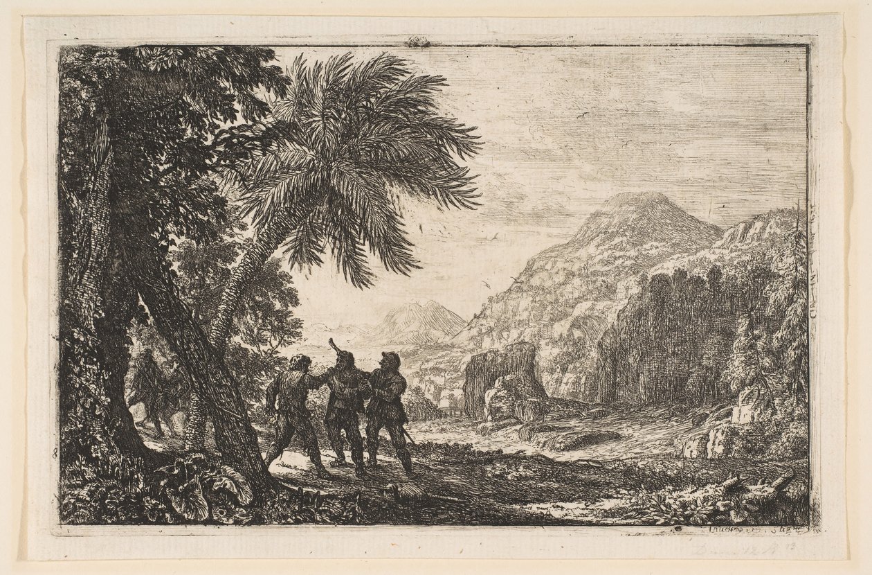 Landskab med Brigander, 1633. af Claude Lorrain