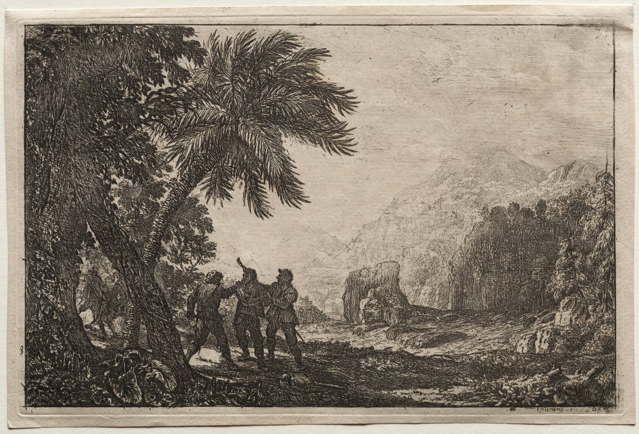 Landskab med Brigander, 1633. af Claude Lorrain