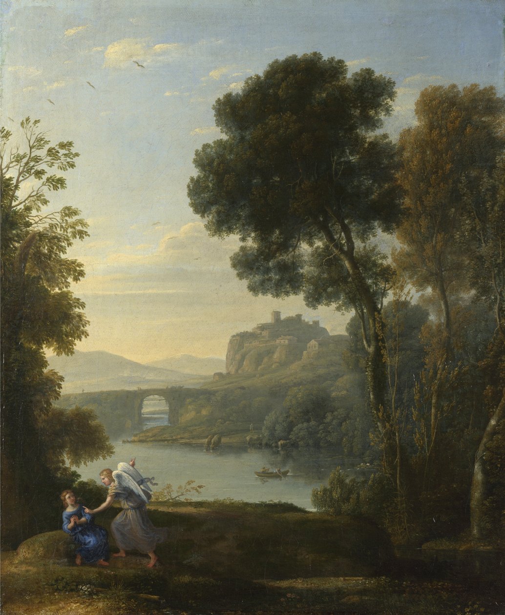 Landskab med Hagar og englen, 1646 af Claude Lorrain