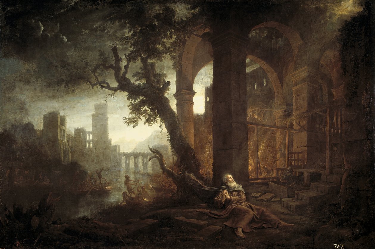 Landskab med Sankt Anthonys fristelse af Claude Lorrain