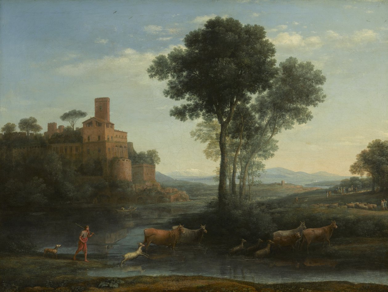 Landskab med Jakobs rejse, 1677 af Claude Lorrain