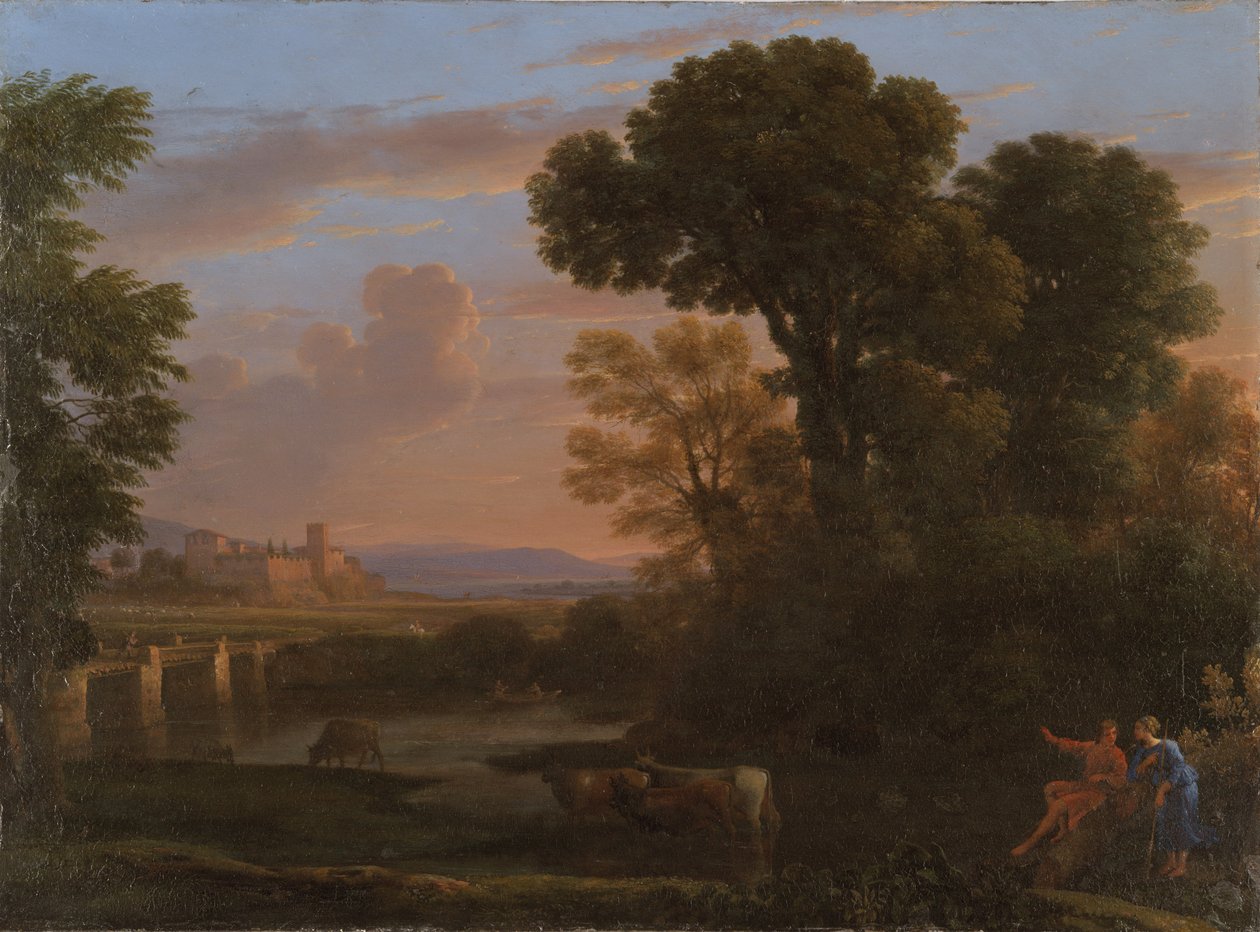 Pastoralt Landskab, 1648 af Claude Lorrain