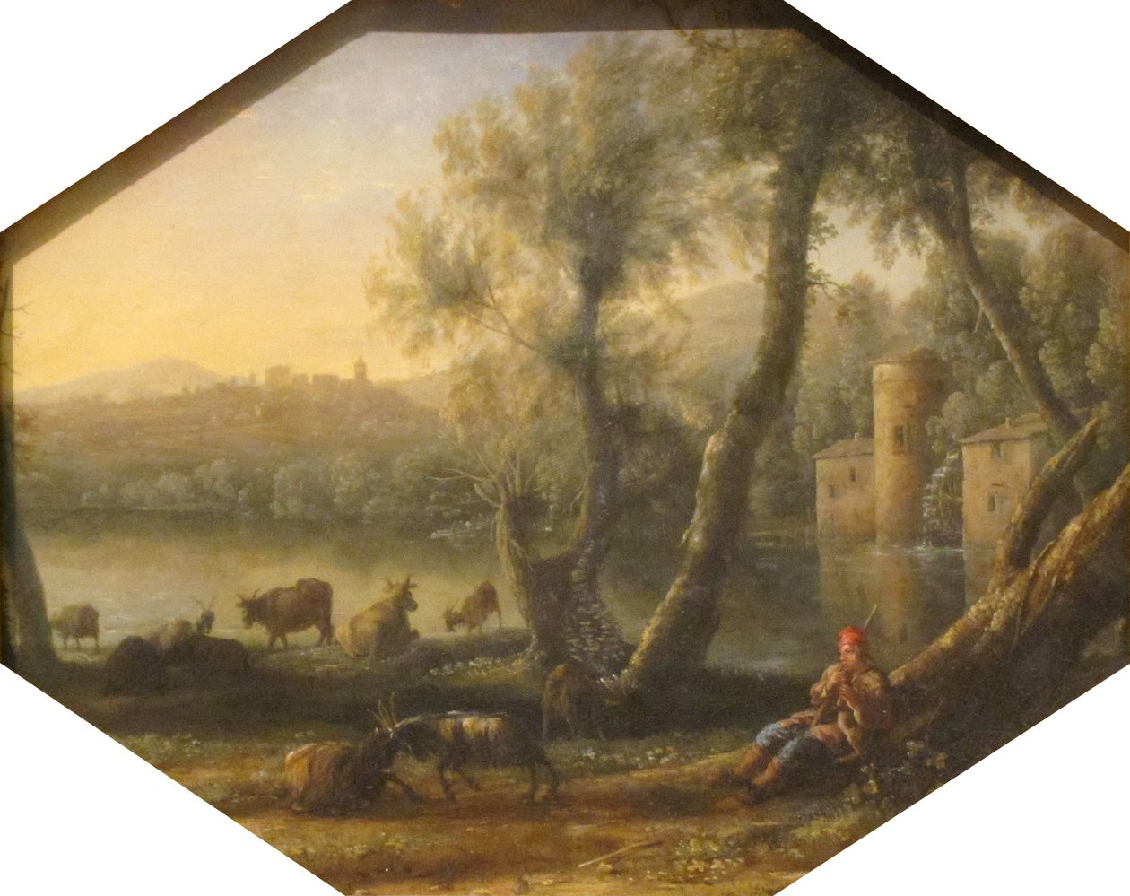 Pastoral Landscape Alternativ(e) titel(r):  Diamant Claude af Claude Lorrain