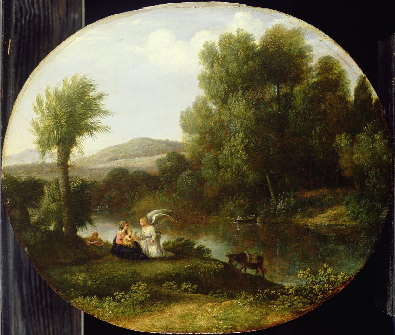 Hvil på flugten til Egypten, 1646 af Claude Lorrain