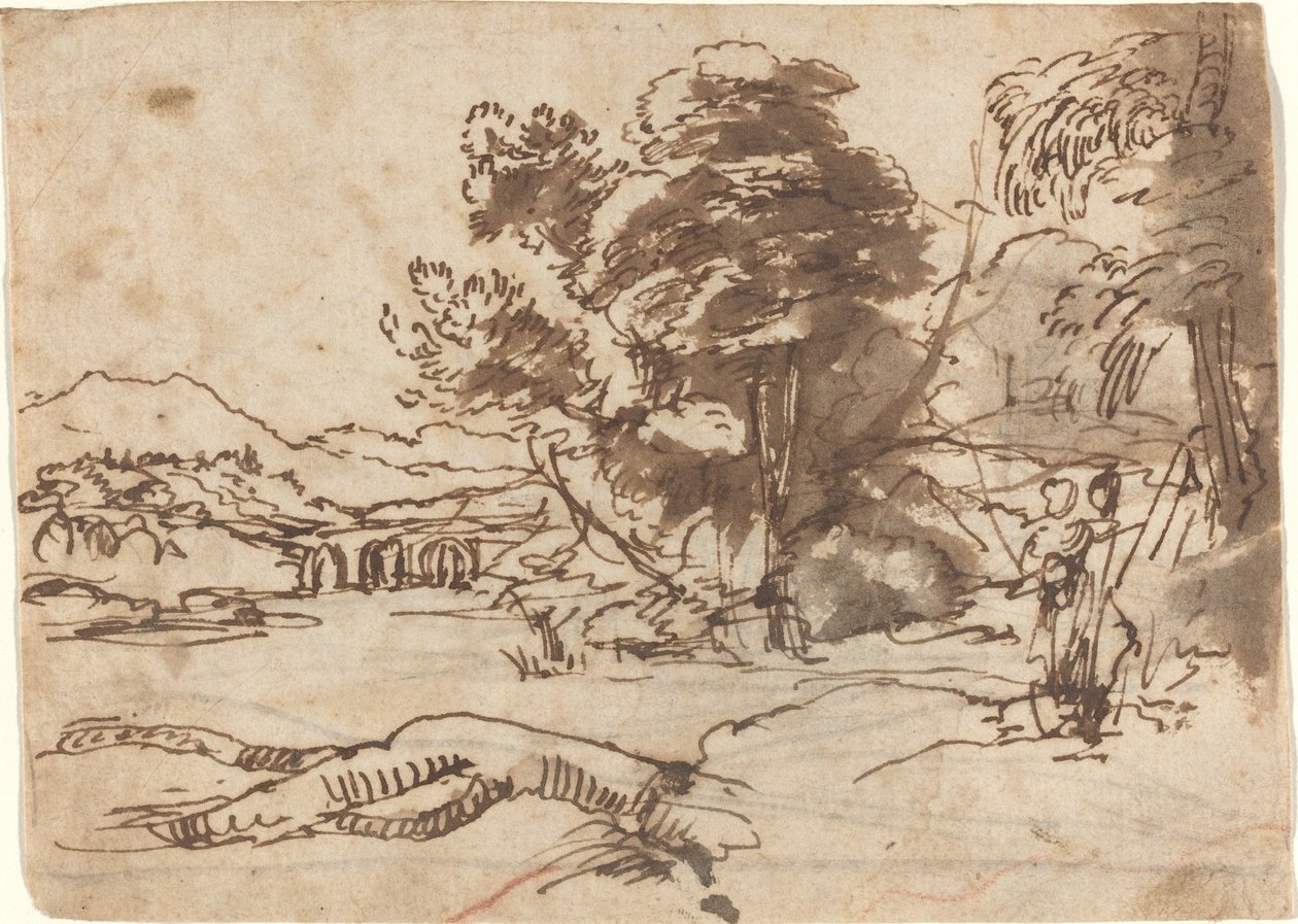 Flodlandskab af Claude Lorrain