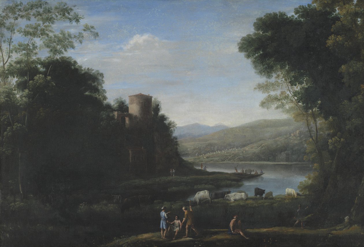Flodlandskab med Hyrder af Claude Lorrain