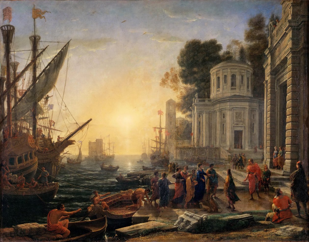 Kleopatras landgang ved Tarsus af Claude Lorrain