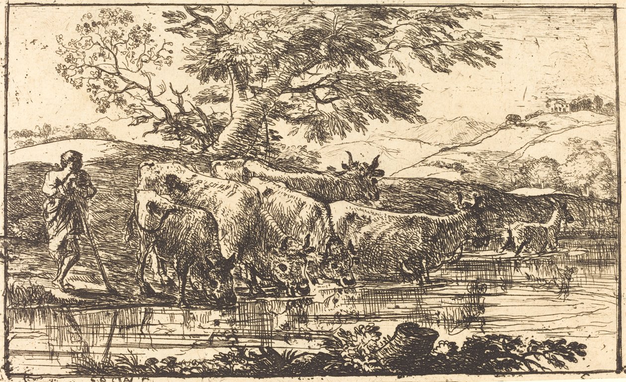 Flokken ved Vandingspladsen af Claude Lorrain