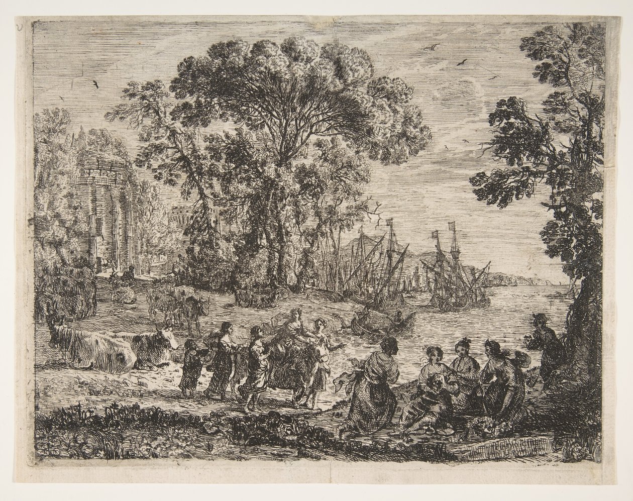 Europas voldtægt, 1634. af Claude Lorrain