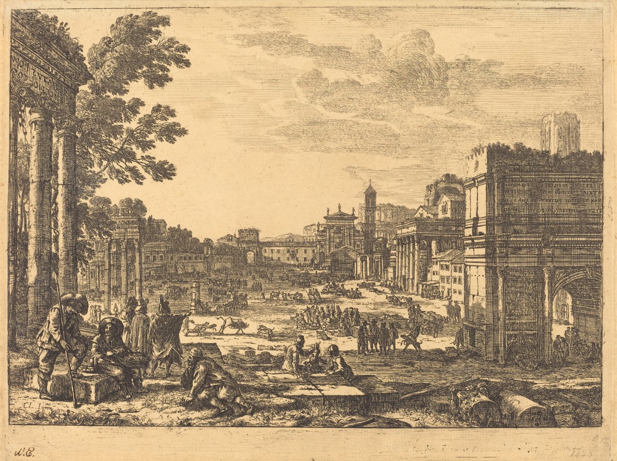 Forum Romanum (Le Campo Vaccino) af Claude Lorrain