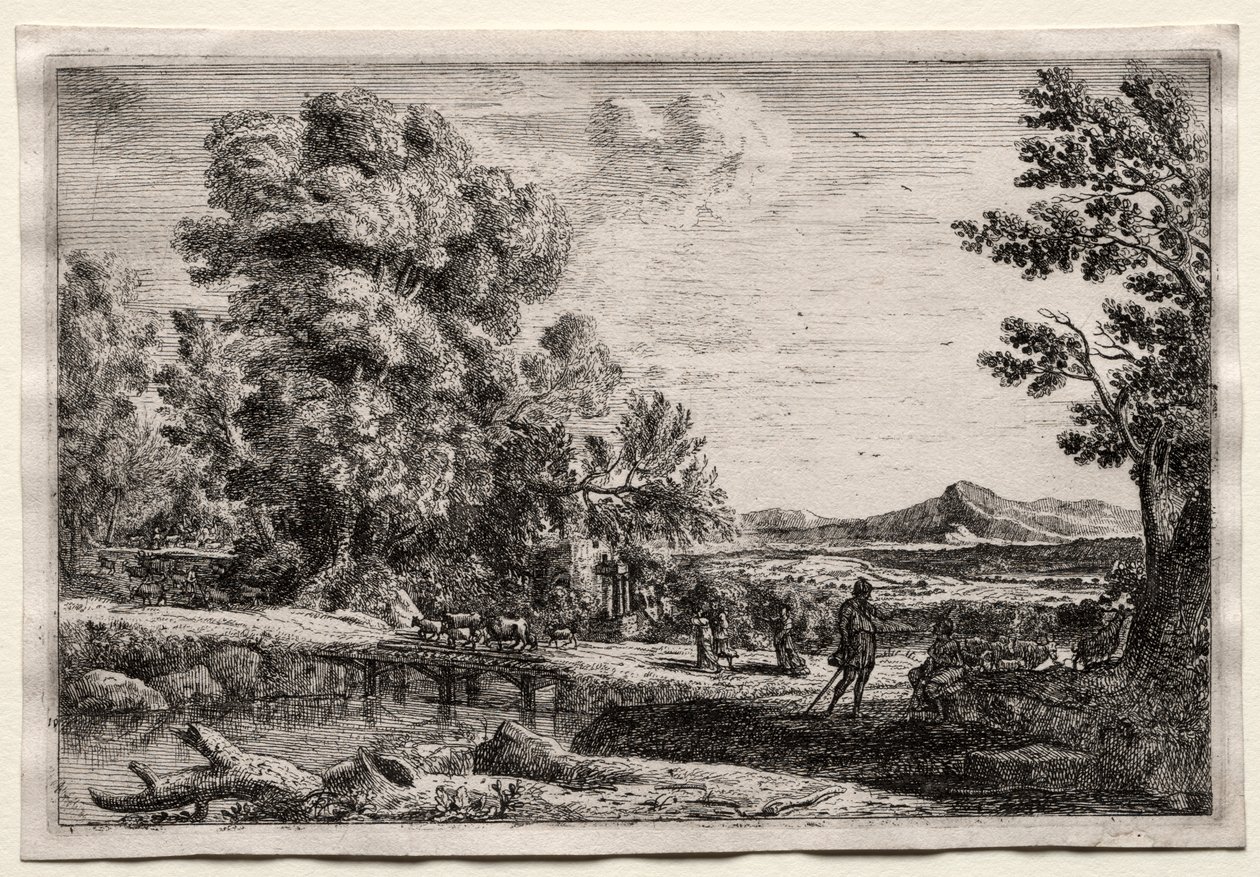 Træbroen af Claude Lorrain
