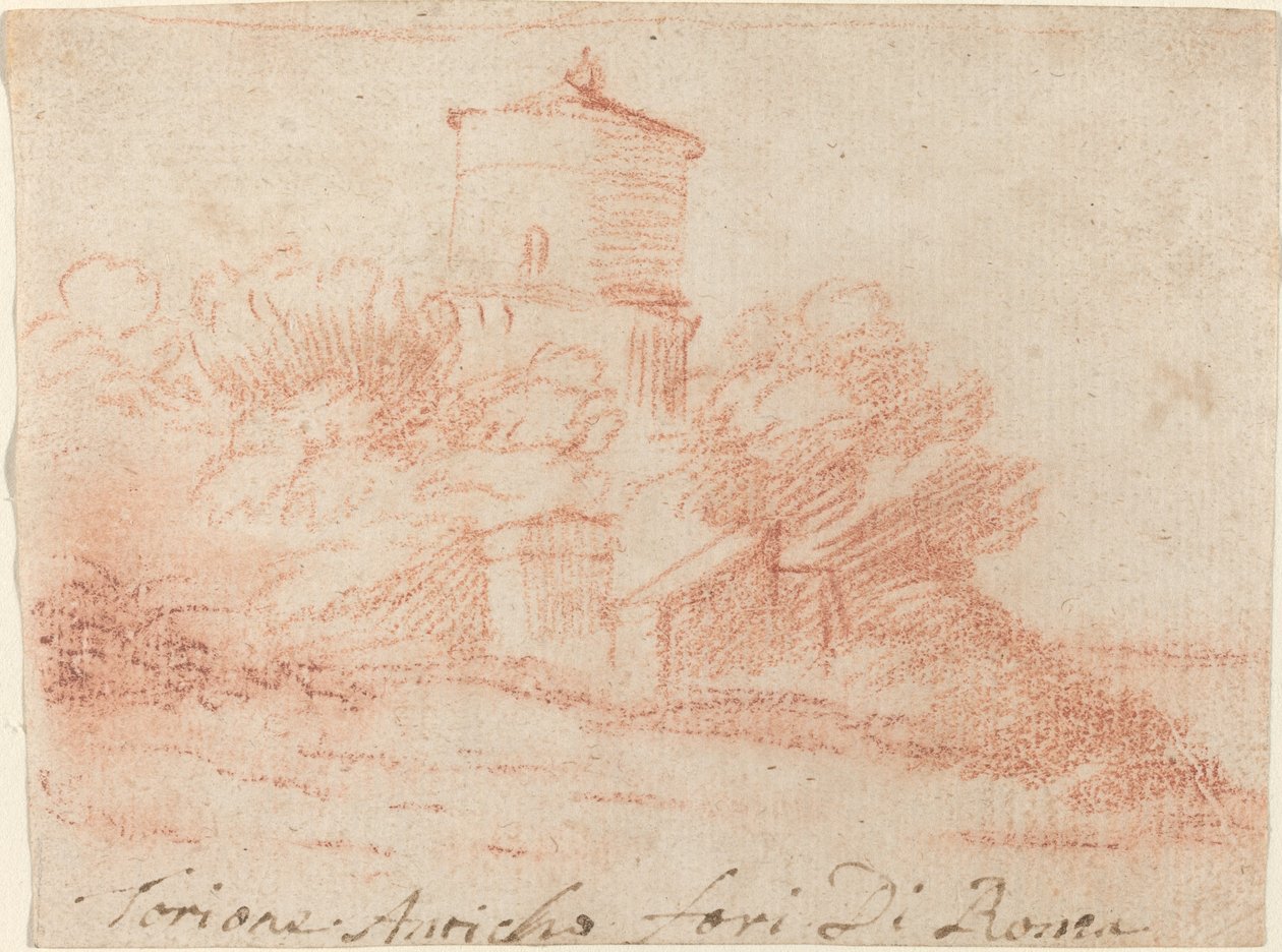 Det gamle Forum Romanum-tårnet af Claude Lorrain