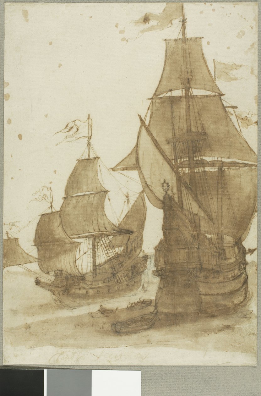 To fregatter af Claude Lorrain