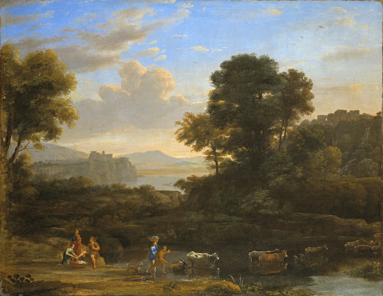 Pastoralt Landskab, 1646-47 af Claude Lorrain