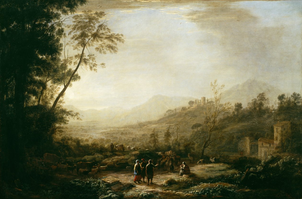 Solopgang, 1631 af Claude Lorrain