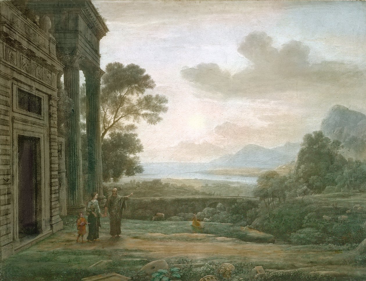 Fordrivelsen af Hagar, 1668 af Claude Lorrain