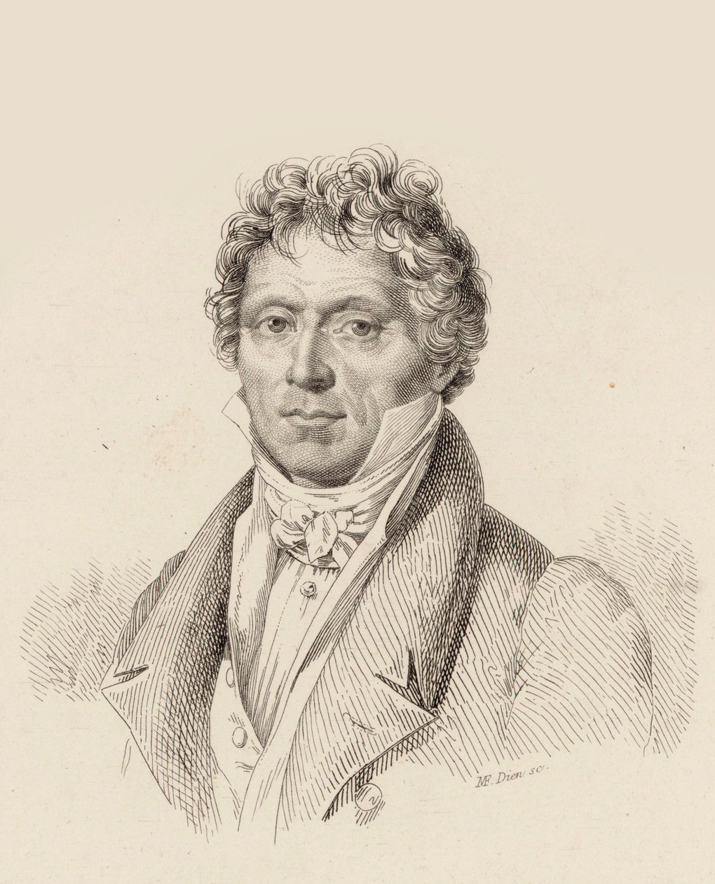 Portræt af komponisten Anton Reicha 1770-1836, 1837. af Claude Marie François Dien