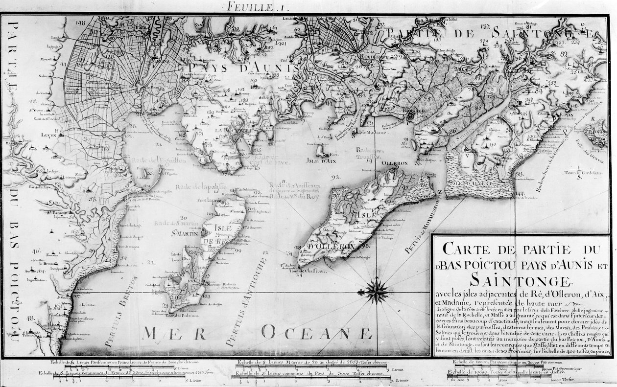 Atlas 131 H f.1 Kort over Bas Poitou, Pays d