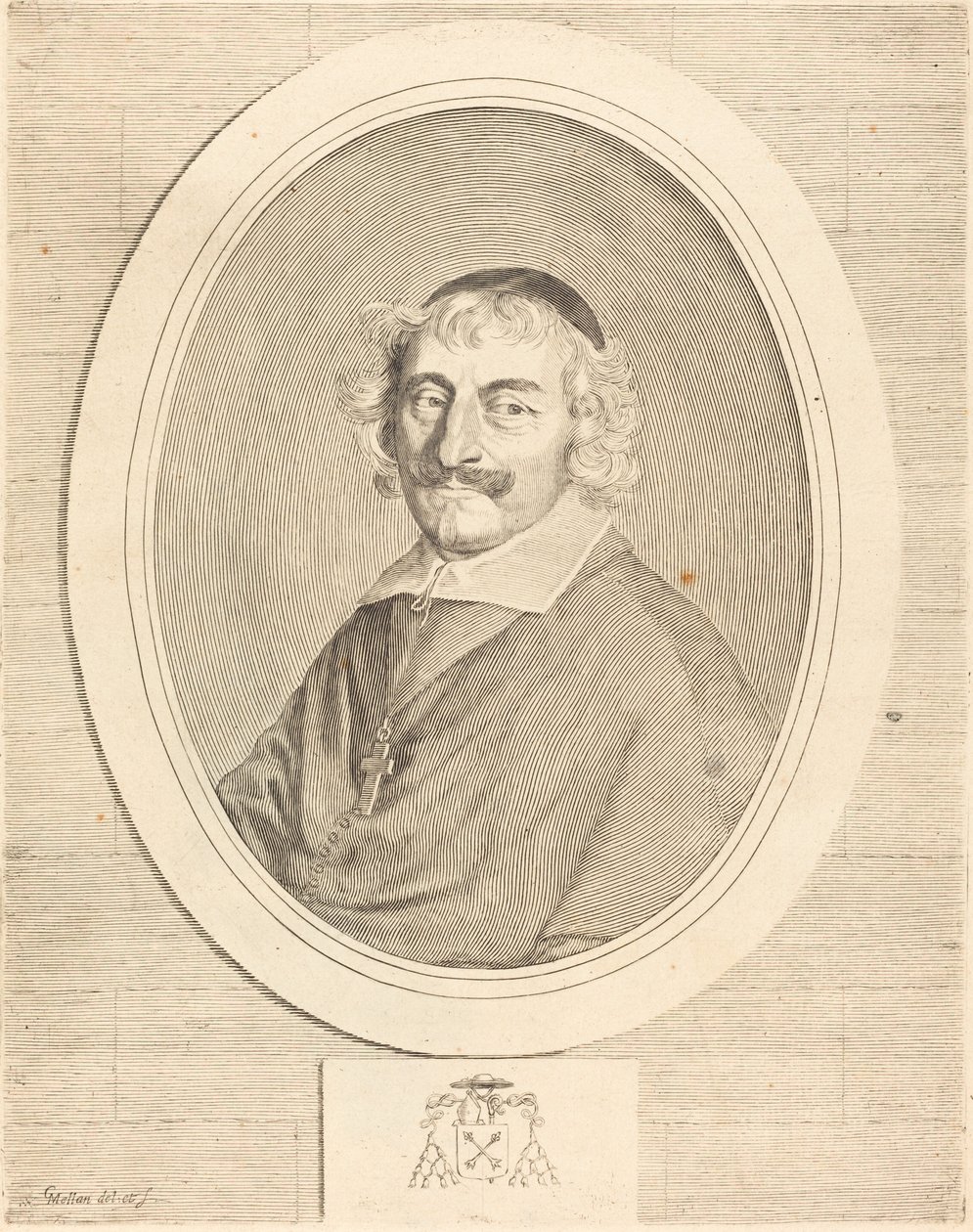 Alphonse III Delbene, biskop af Orleans af Claude Mellan