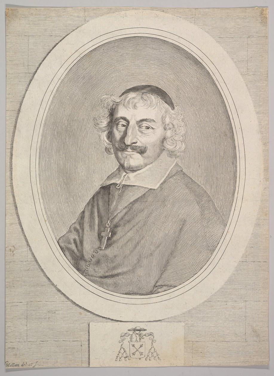 Alphonse III Delben, biskop af Orleans. af Claude Mellan