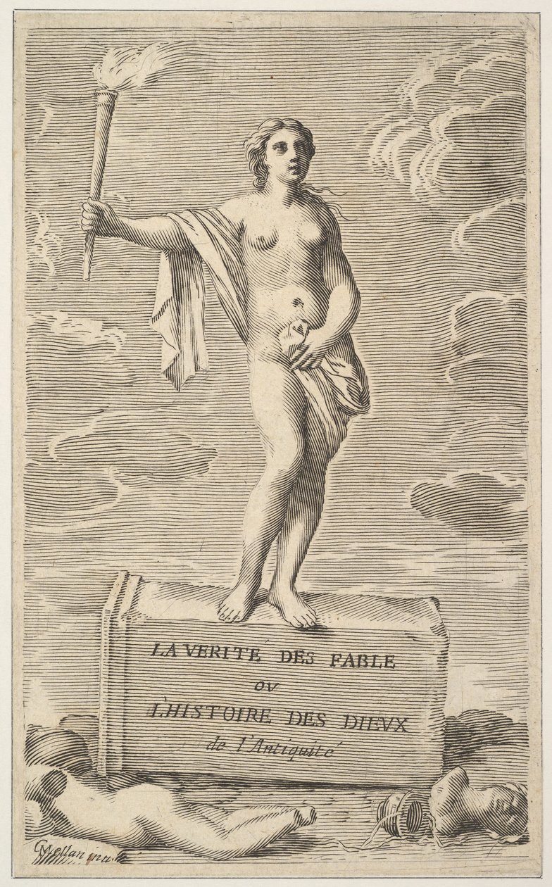 Feminin figur. af Claude Mellan