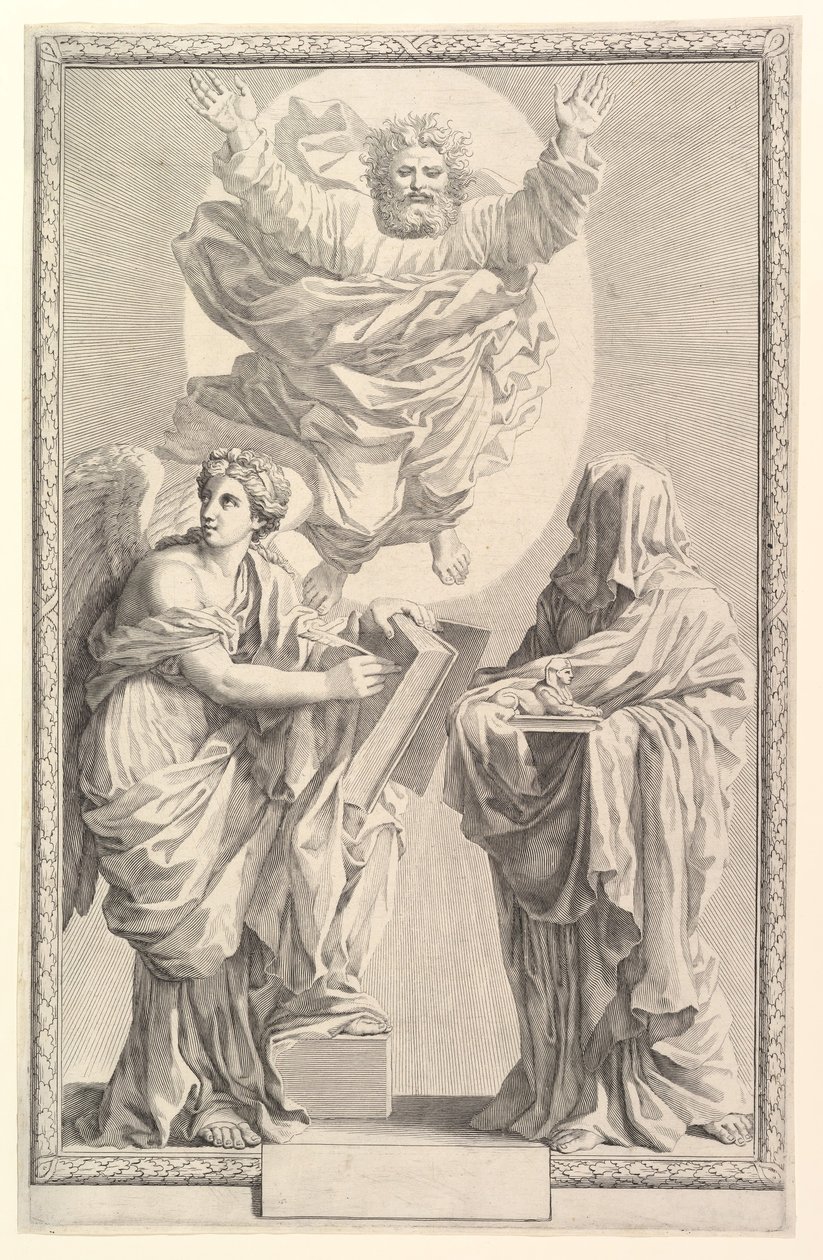 Frontispice til Bibelen, 1642. af Claude Mellan