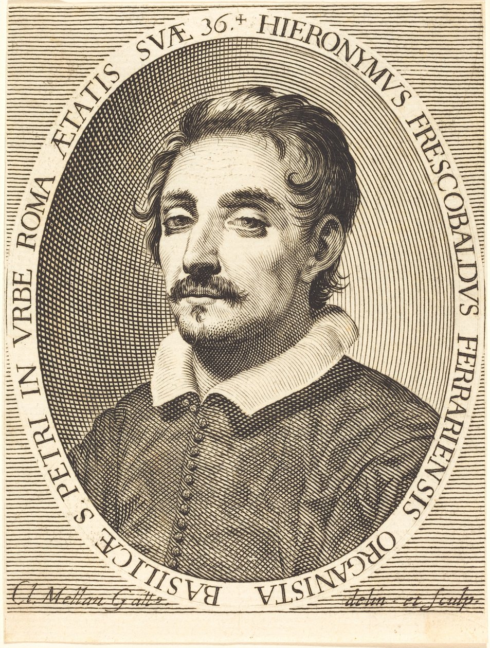 Girolamo Frescobaldi af Claude Mellan