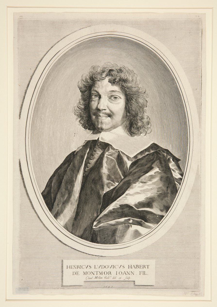 Henri Louis Habert de Montmor af Claude Mellan