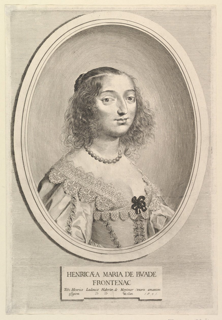 Henriette-Marie de Buade-Frontenac, 1641. af Claude Mellan