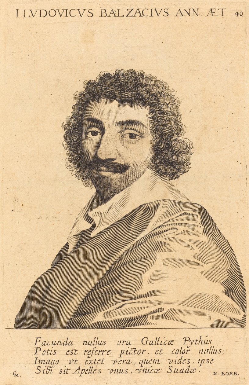 Jean-Louis Guez de Balzac af Claude Mellan
