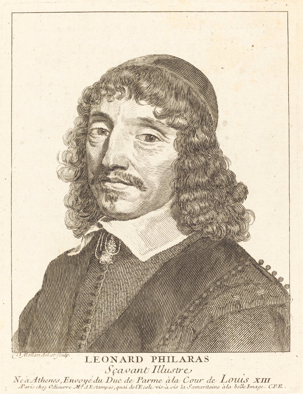 Leonardos Philaras af Claude Mellan