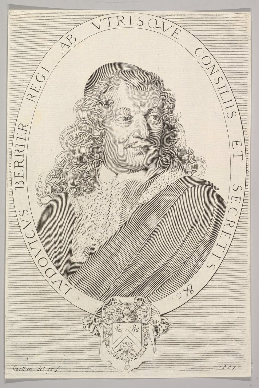 Louis Berryer, 1667. af Claude Mellan