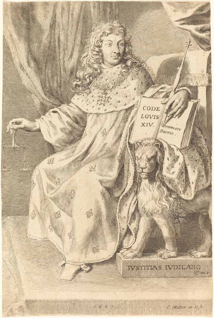 Ludvig XIV af Claude Mellan