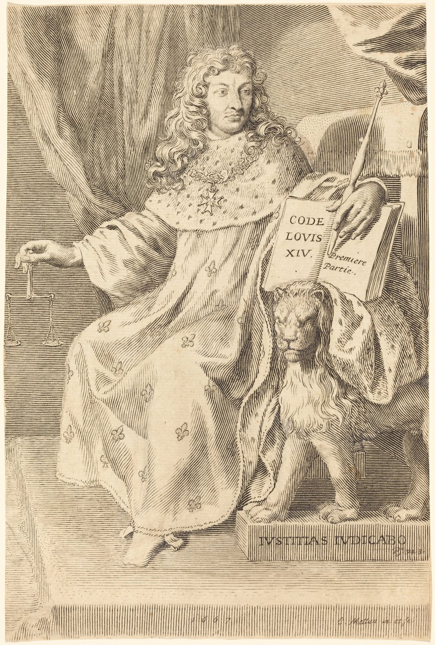 Ludvig 14. af Claude Mellan