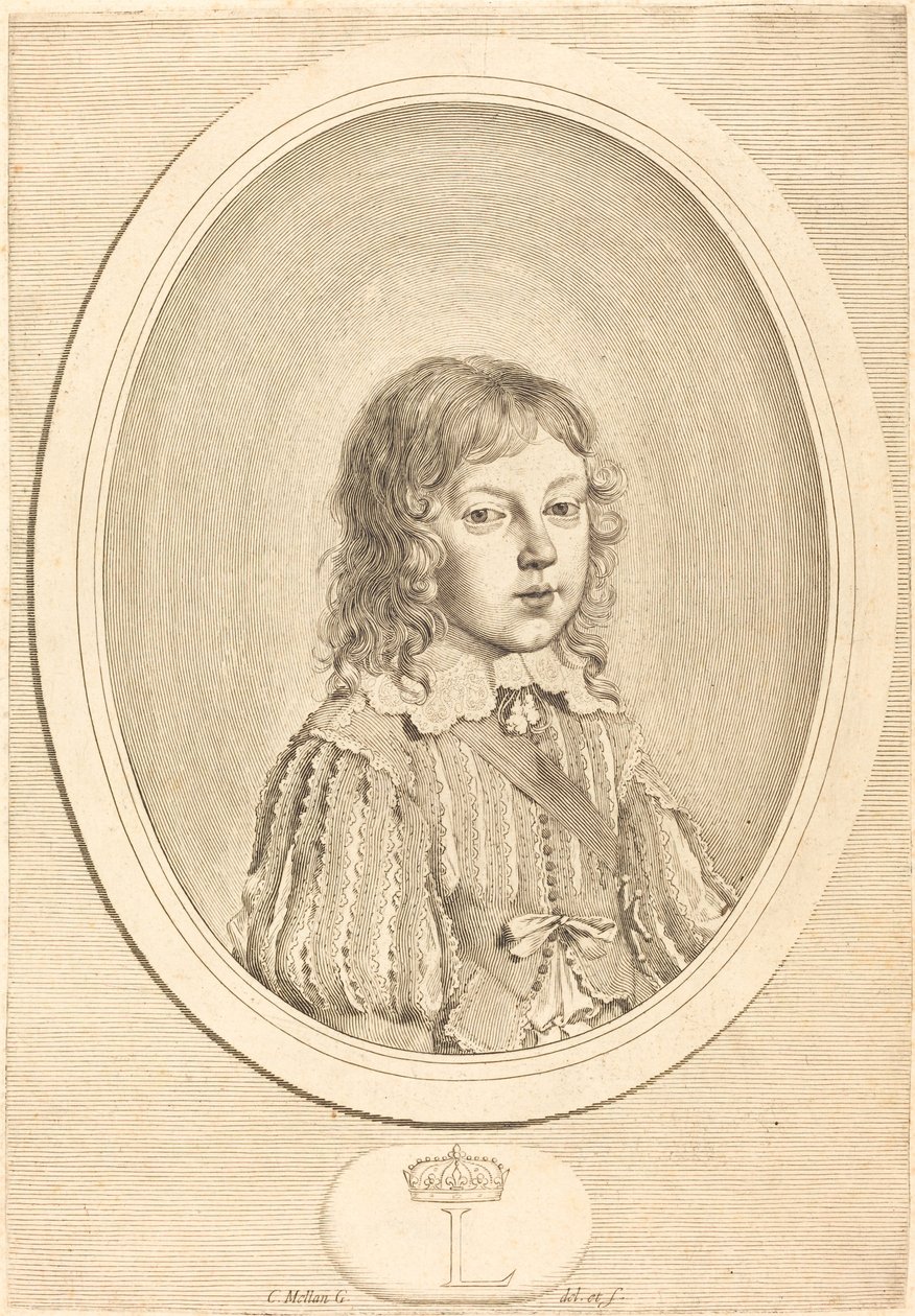 Ludvig XIV som dreng af Claude Mellan