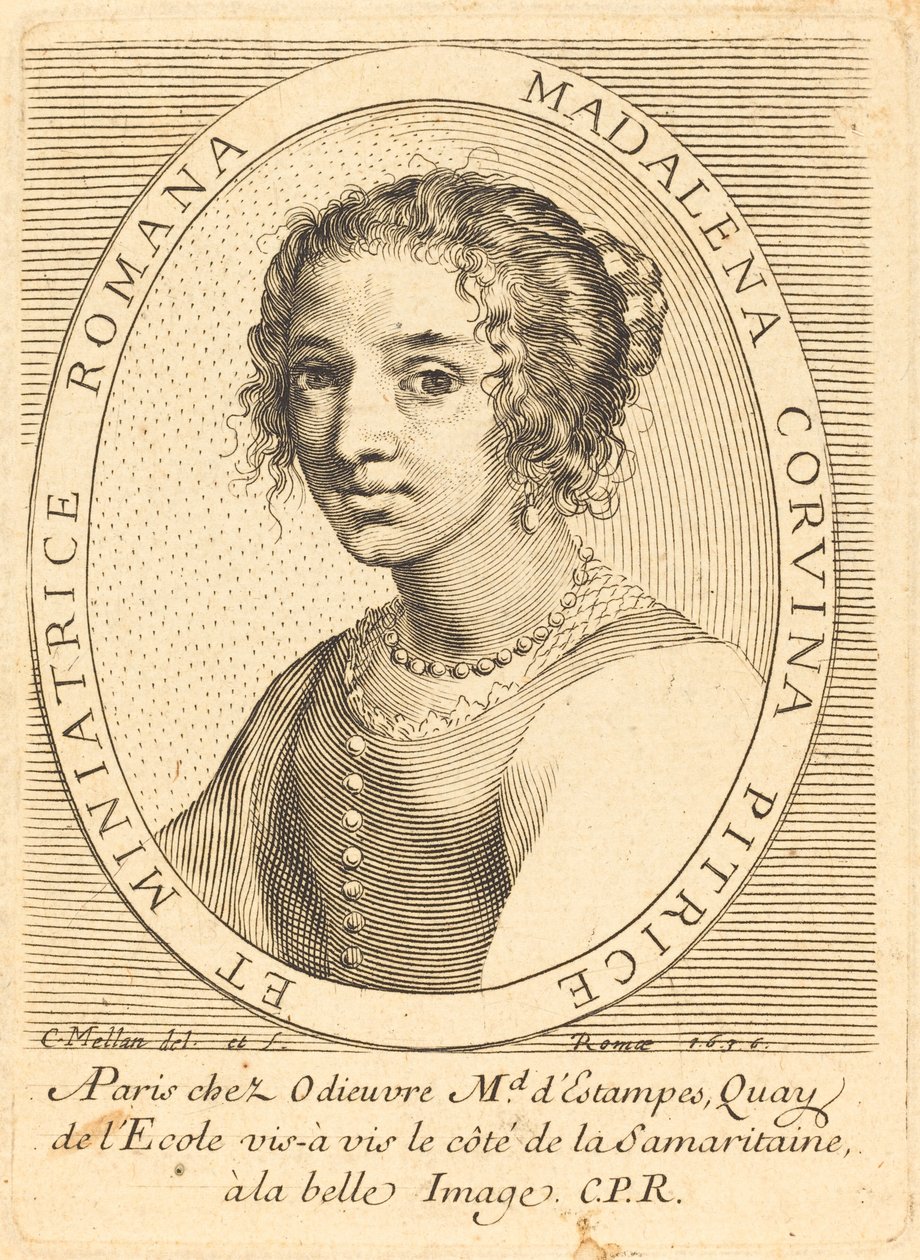 Maddalena Corvina af Claude Mellan