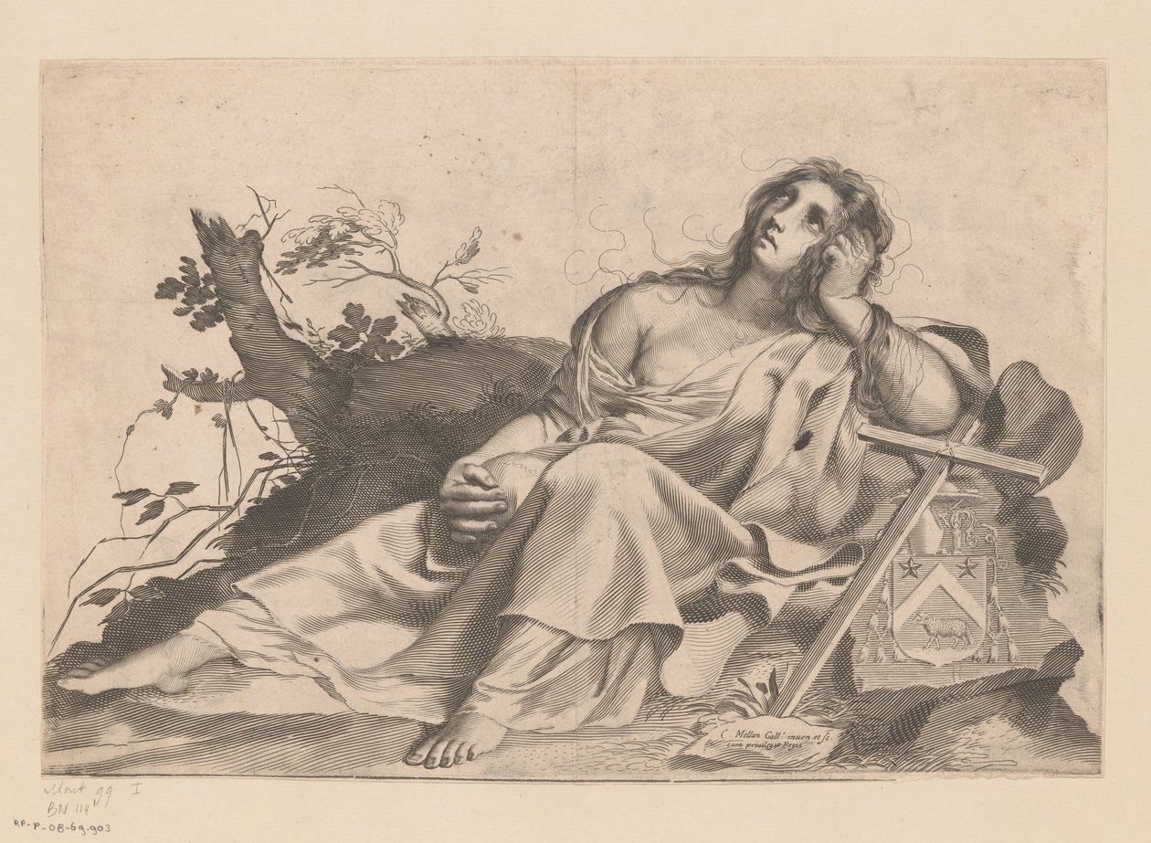 Maria Magdalena af Claude Mellan