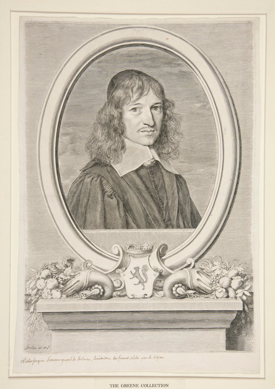 Nicholas Fouquet, Viscount af Melun og Vaux (1615-1680) af Claude Mellan
