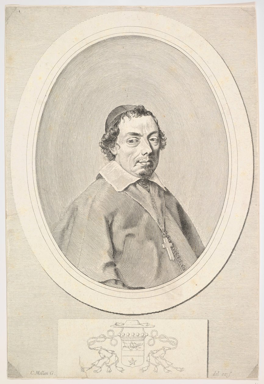 Nicolas Grillié, biskop af Uzès.n.d. af Claude Mellan