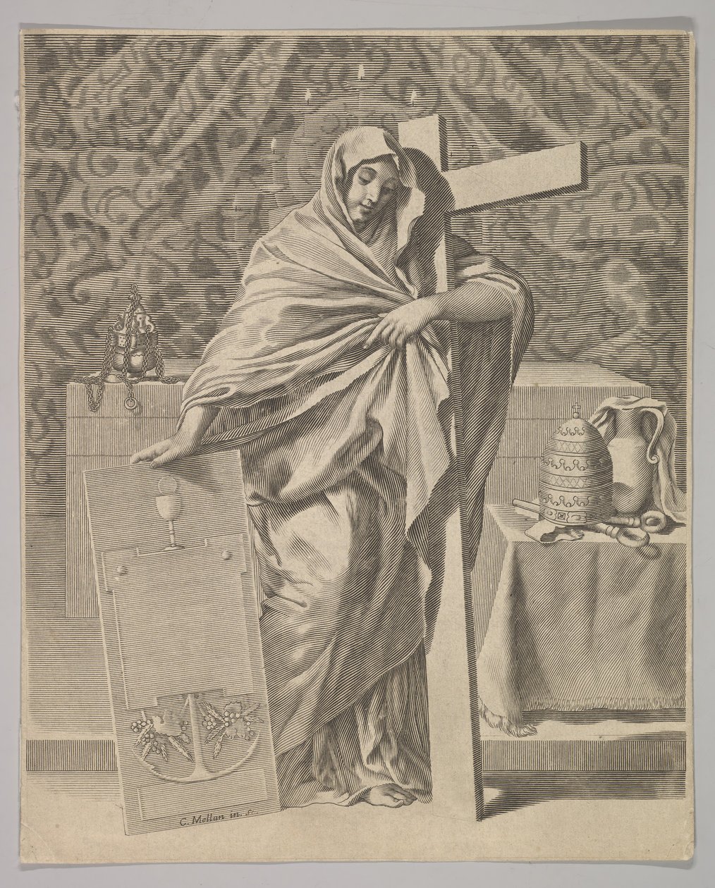 Troens personificering, 1642. af Claude Mellan